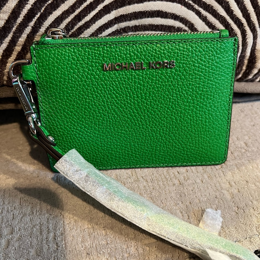 Michael Kors Green Leather Wallet